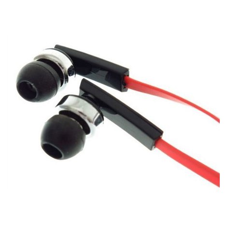Gembird | Porto earphones with microphone and volume control with flat cable | Built-in microphone | 3.5 mm | Red/Black - 2